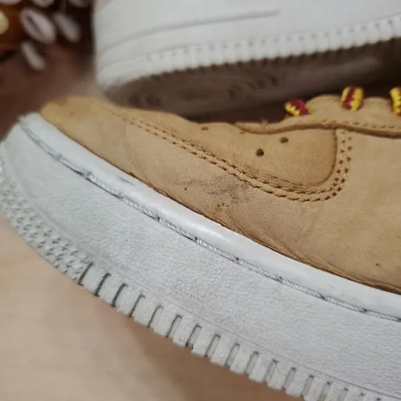 Nike Air Force 1 High Premium PRM Wheat High Tops Sneaker AR0733-700 Youth 6Y