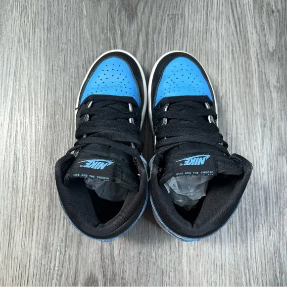 Nike Air Jordan 1 High UNC Toe University Blue FD1412-400 Toddler Boys Size 12C