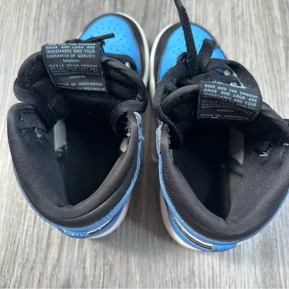 Nike Air Jordan 1 High UNC Toe University Blue FD1412-400 Toddler Boys Size 12C