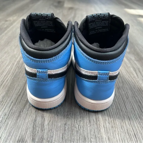 Nike Air Jordan 1 High UNC Toe University Blue FD1412-400 Toddler Boys Size 12C