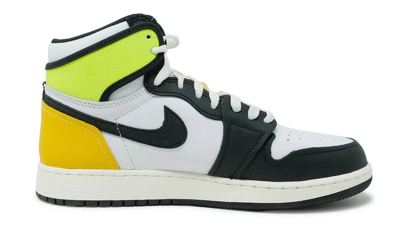 Nike Air Jordan 1 Retro High White Black Volt University Gold 555088-118
