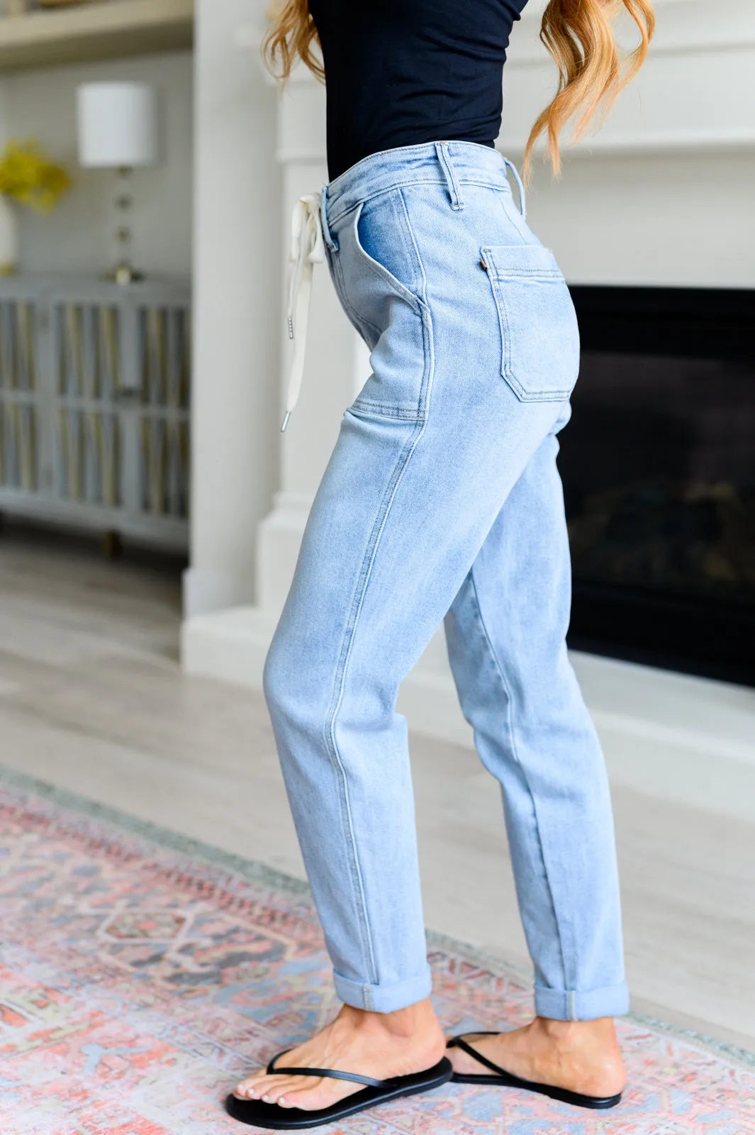 Not So Plain Jane High Rise Vintage Denim Judy Blue Jogger