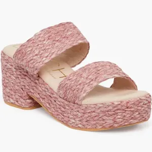Ocean Ave Platform Sandal - Rose
