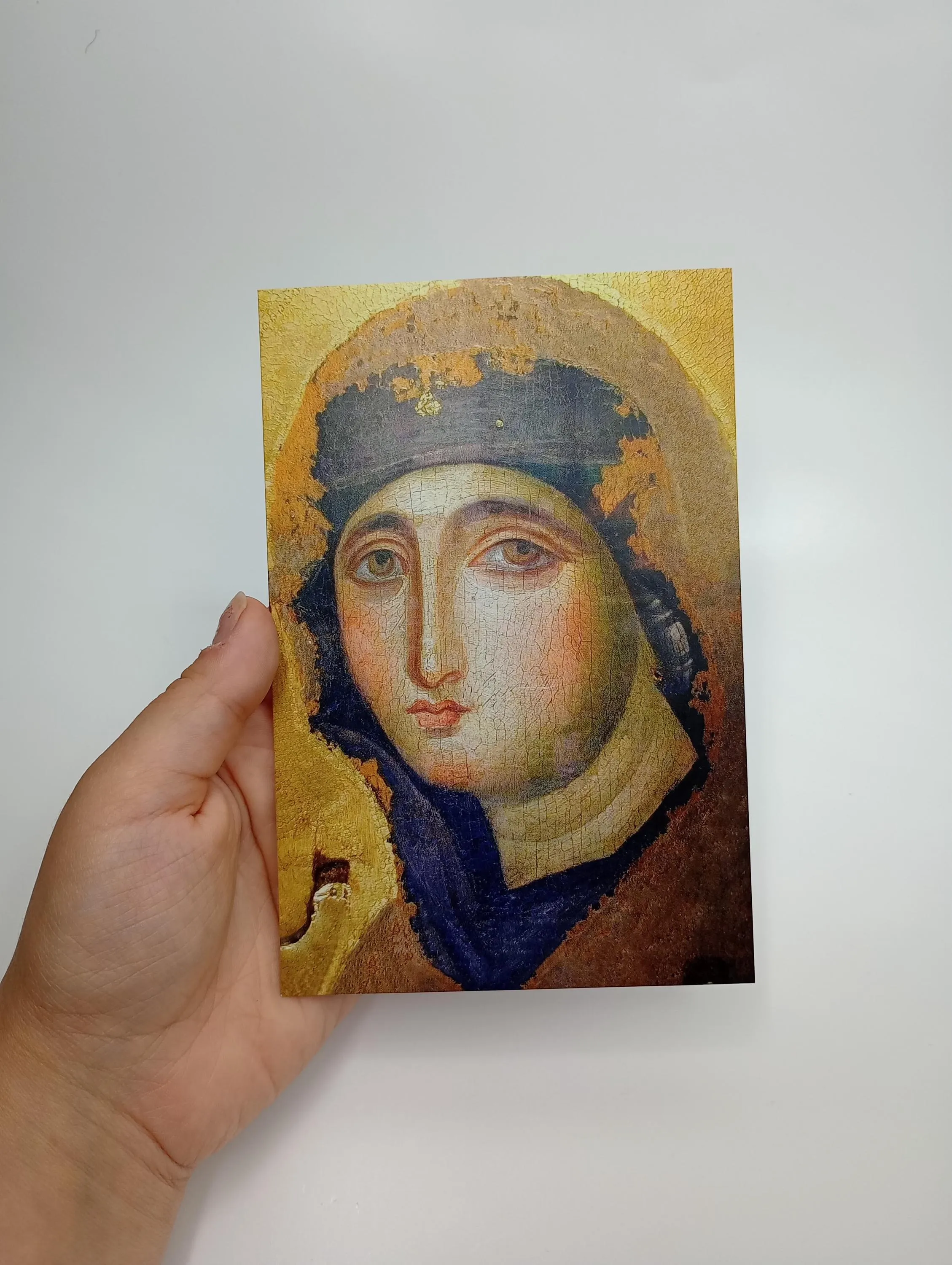 Oldest Icon of Mary in Rome – Postcard / 4x6 Holy Card – pack of 3, 10, or 100  –  Advocata Nostra from Roman  Times