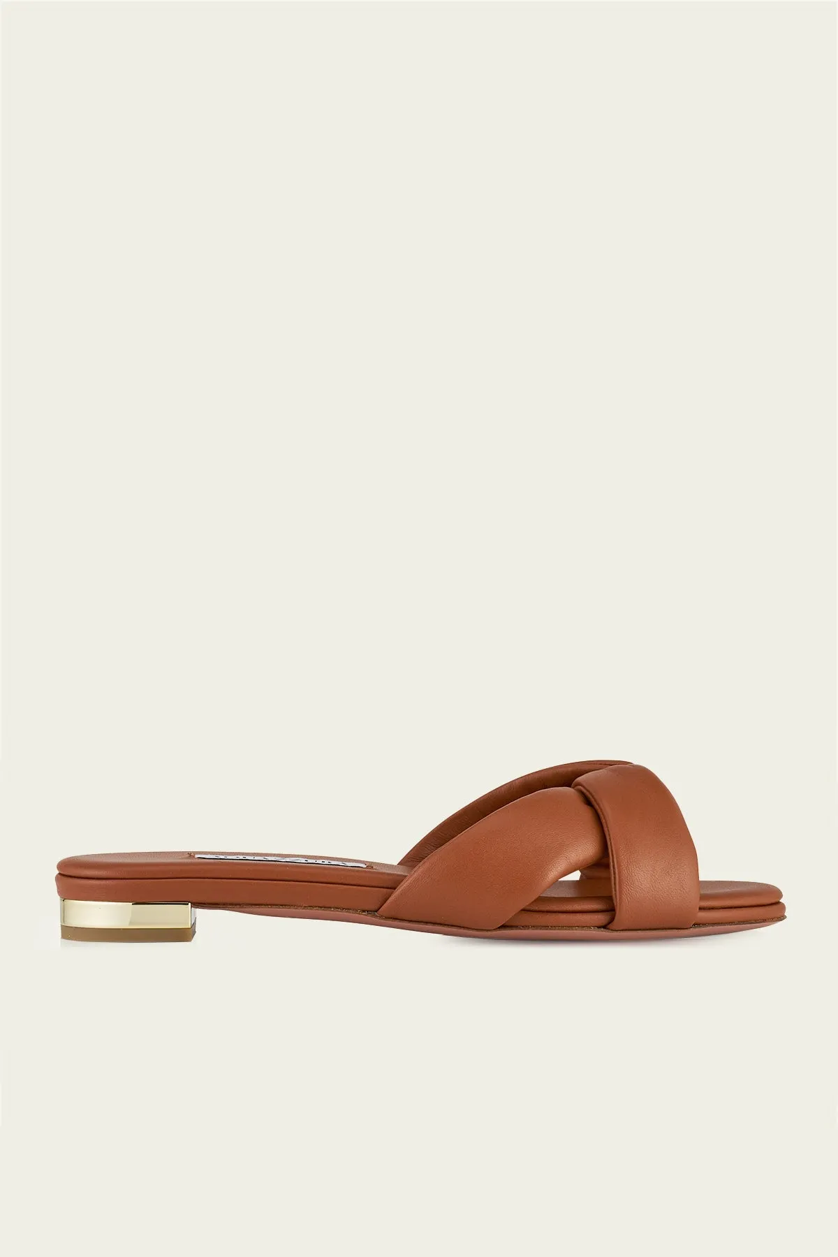 Olie Slide Flat in Tobacco