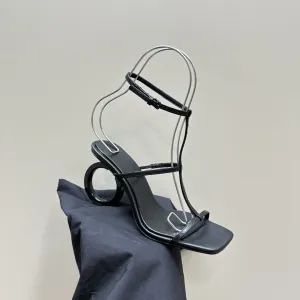 One Word Open Toe heels