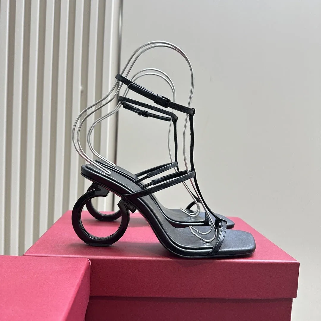 One Word Open Toe heels