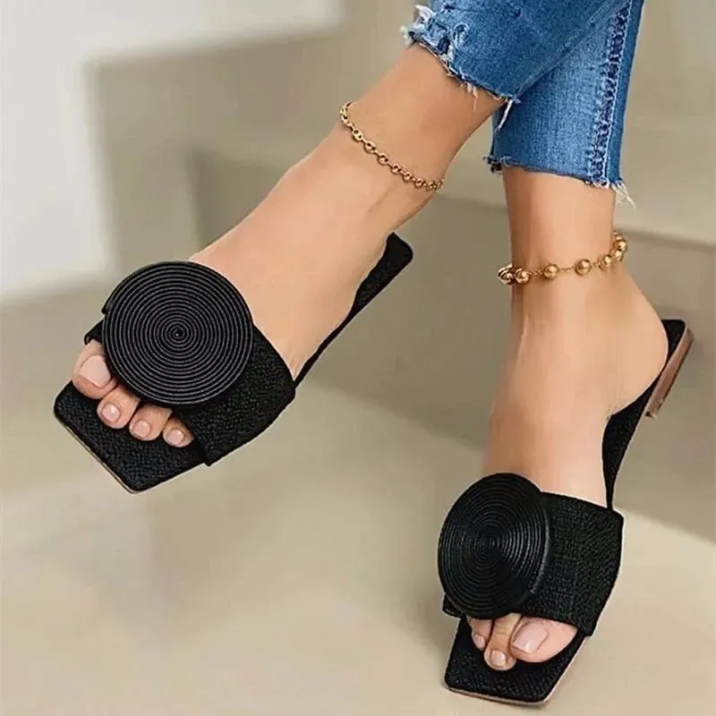 Open Toe Flats Sandals