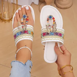 Open Toe Flats Sandals