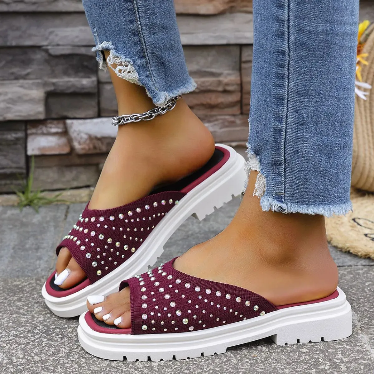 Open Toe Platform Sandals