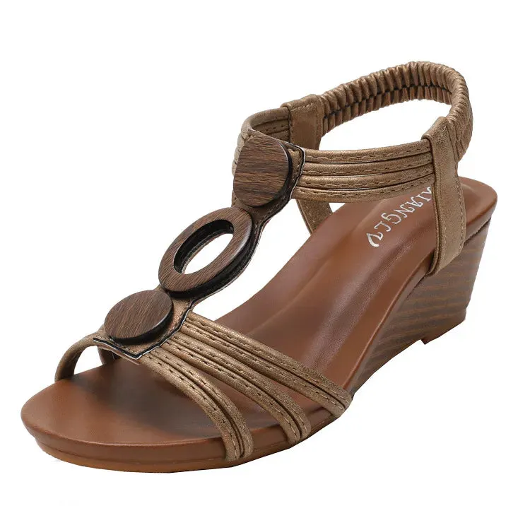 Open Toe Wedge Sandals