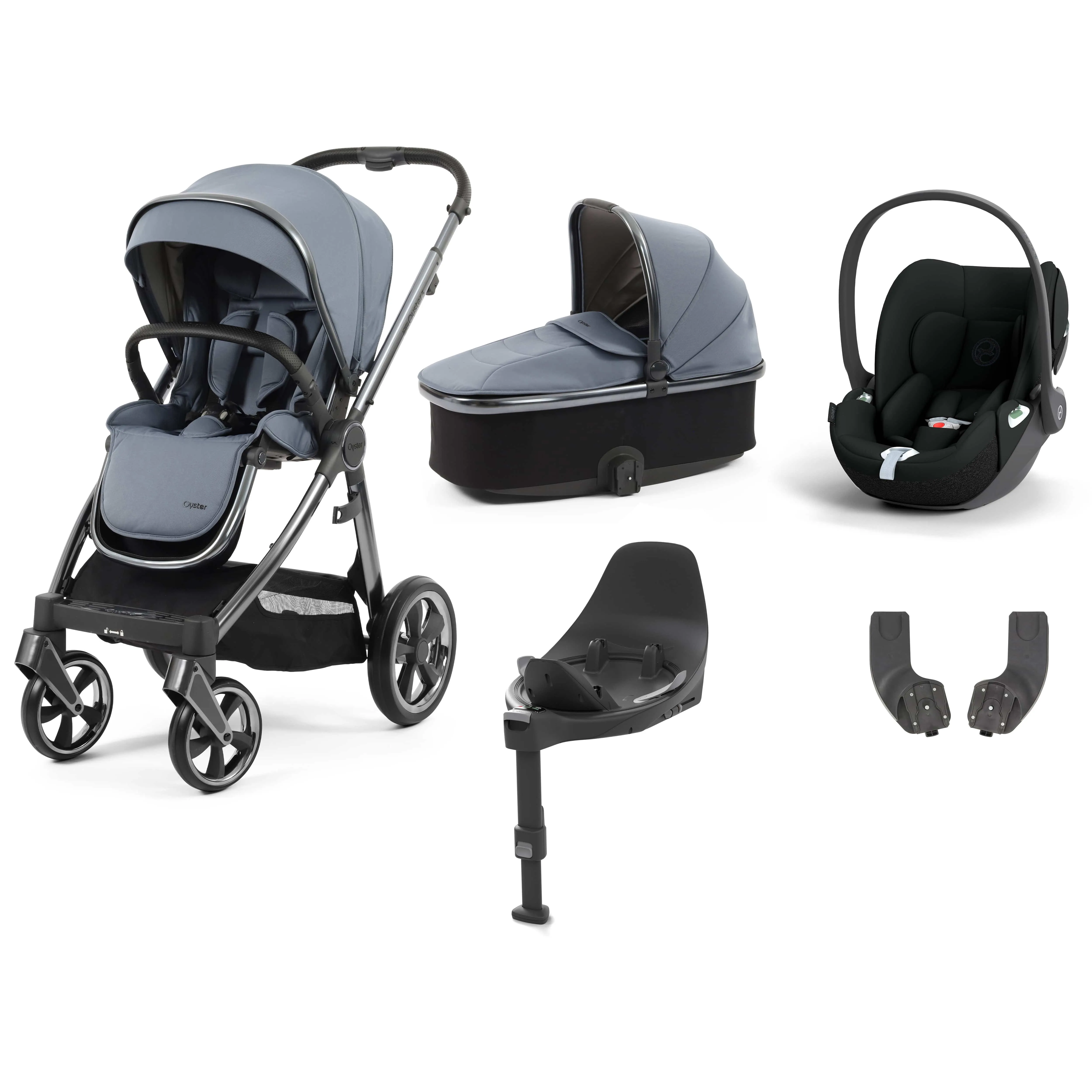 Oyster 3 Essential Bundle with Car Seat - Dream Blue
