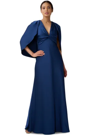 Patricia Cape Gown by Aidan Mattox - RENTAL