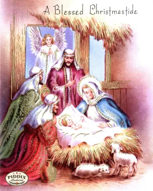 PDXC10136 -- Christmas Manger, Wise Men, Virgin Mary