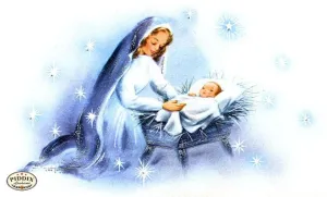 PDXC4662 -- Christmas Manger, Wise Men, Virgin Mary