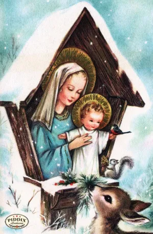 PDXC4829 -- Christmas Manger, Wise Men, Virgin Mary