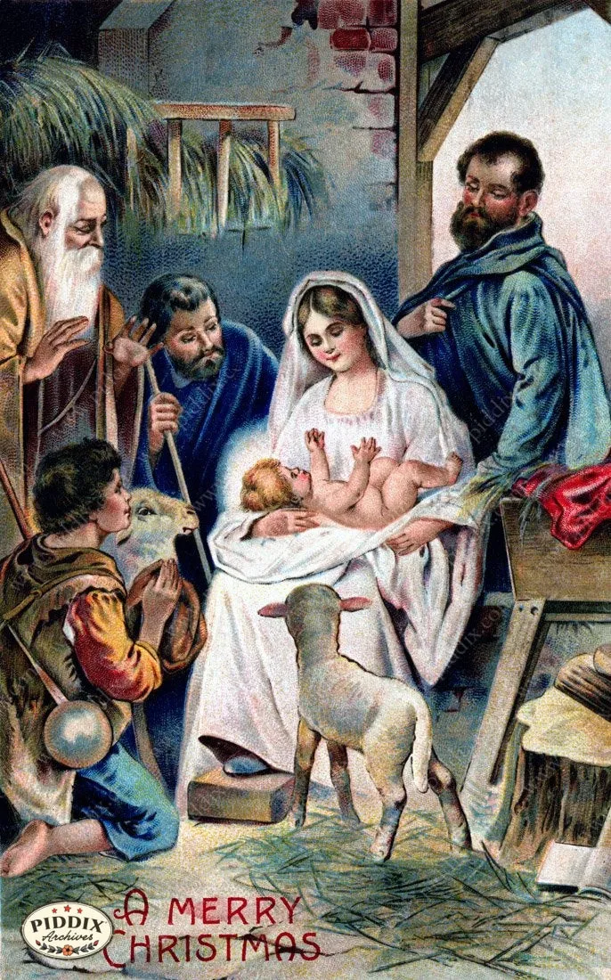PDXC6094 -- Christmas Manger, Wise Men, Virgin Mary