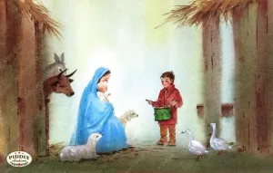 PDXC9727 -- Christmas Manger, Wise Men, Virgin Mary