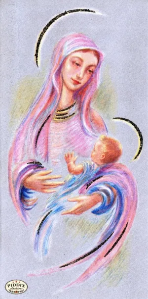 PDXC9875 -- Christmas Manger, Wise Men, Virgin Mary