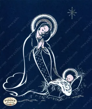 PDXC9910 -- Christmas Manger, Wise Men, Virgin Mary