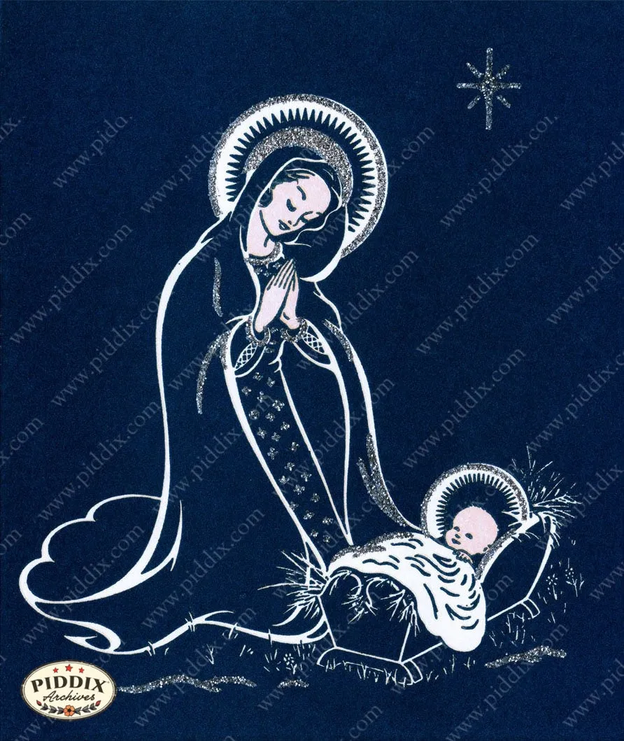 PDXC9910 -- Christmas Manger, Wise Men, Virgin Mary