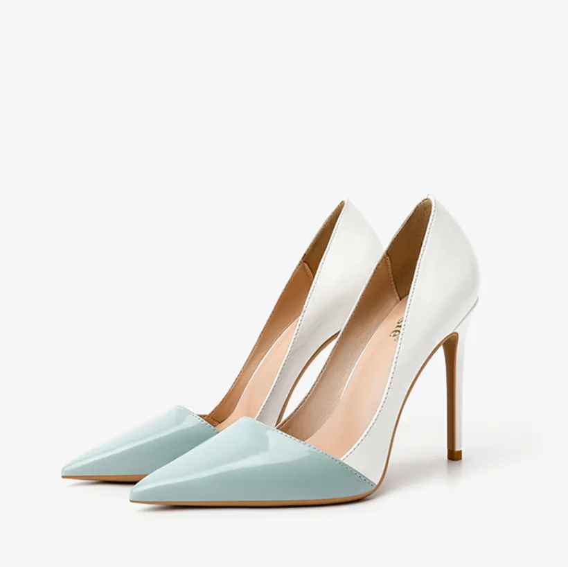 Petite Patent Two Tone Pumps GS258
