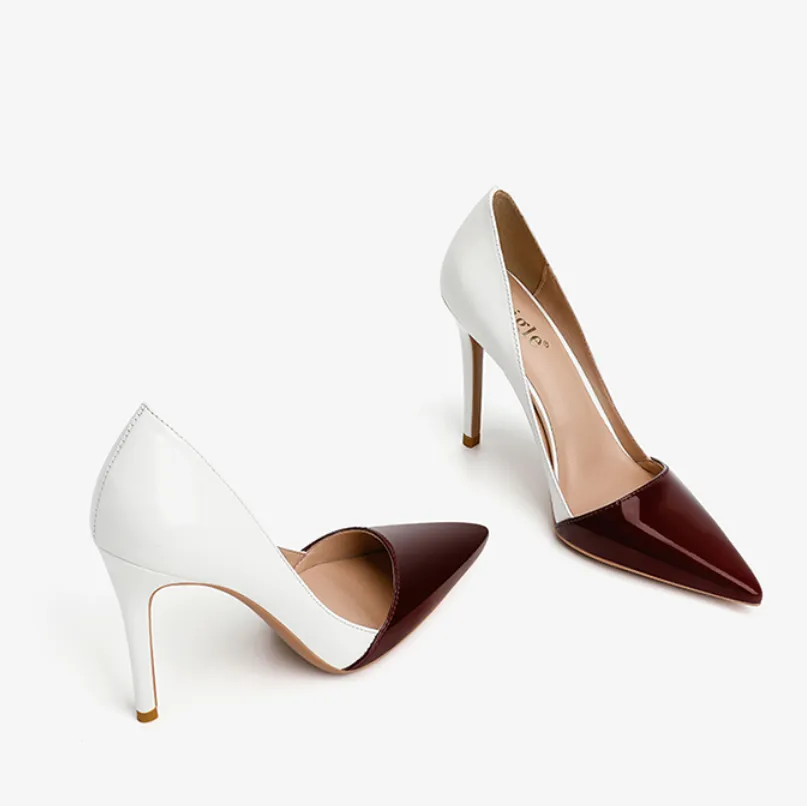 Petite Patent Two Tone Pumps GS258