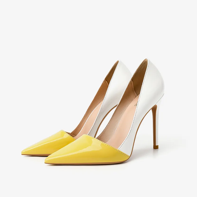 Petite Patent Two Tone Pumps GS258