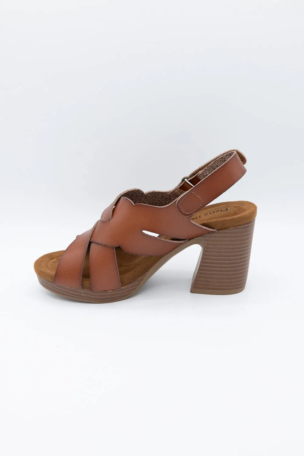 Pierre Dumas Morgen Wood Wedges for Women in Tan | 27541-120 NEW TAN