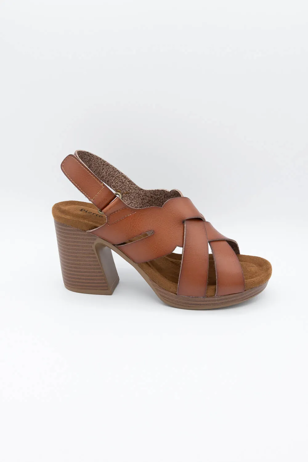 Pierre Dumas Morgen Wood Wedges for Women in Tan | 27541-120 NEW TAN