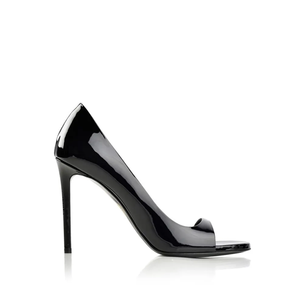Plaisir 100 Mm Black Patent Leather