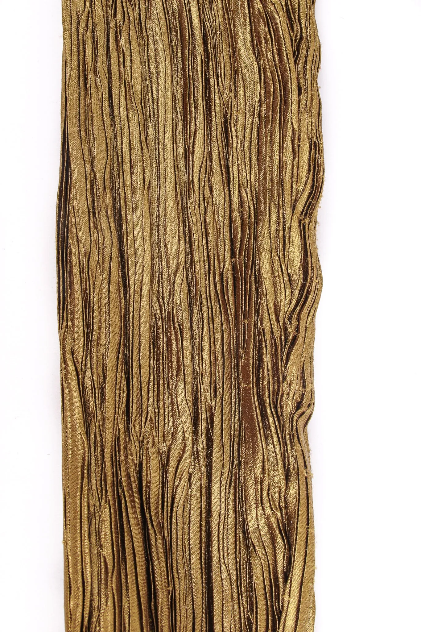 Pleated Embellished Column Gown