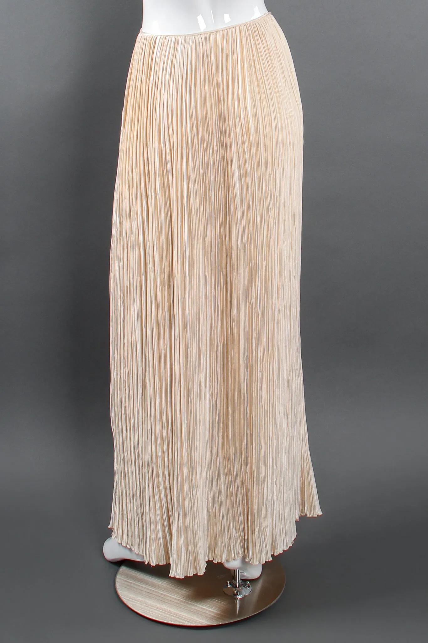 Pleated Peplum Top & Skirt Set