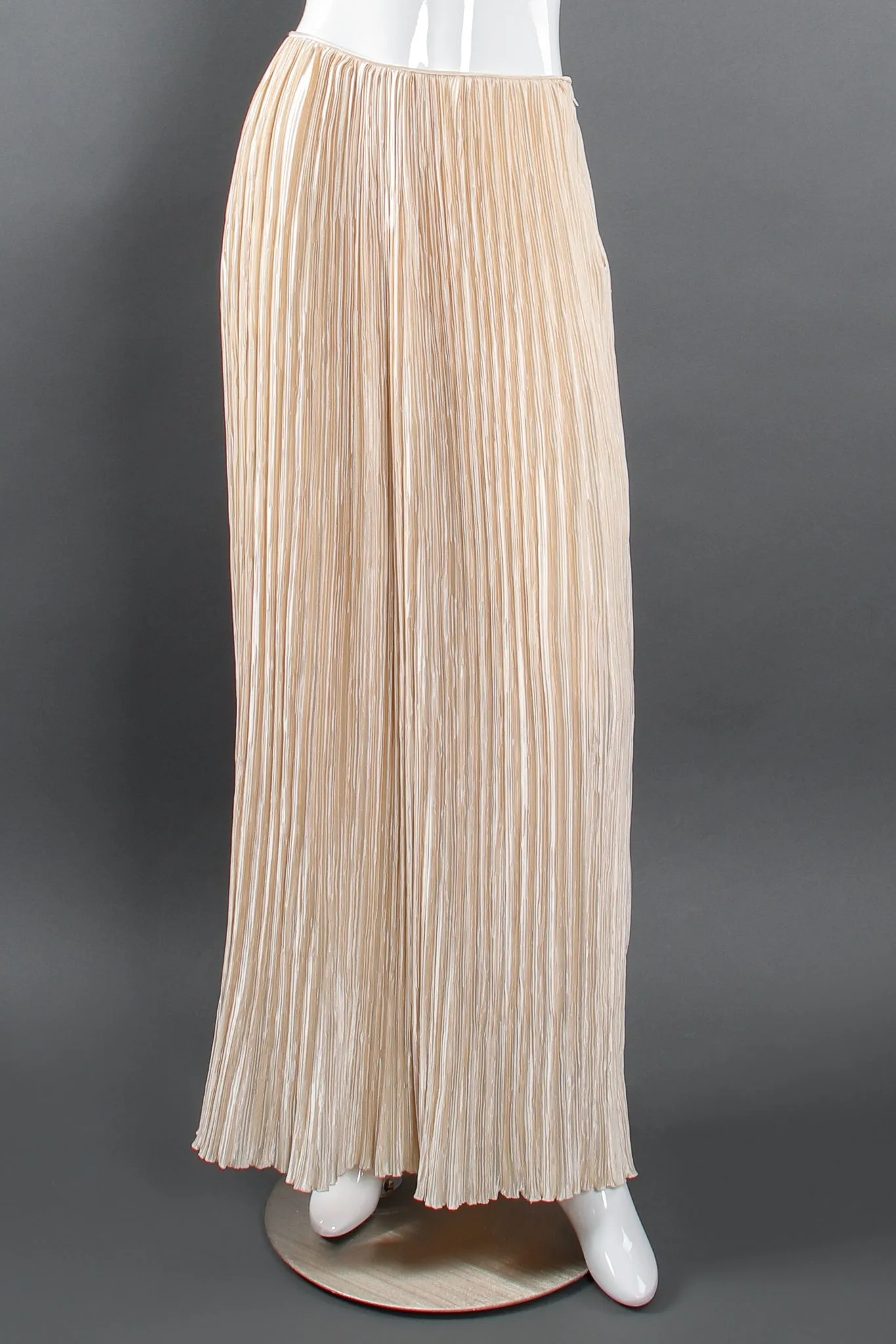 Pleated Peplum Top & Skirt Set