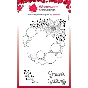 Poinsettia Ring Clear Stamp by Jane Gill