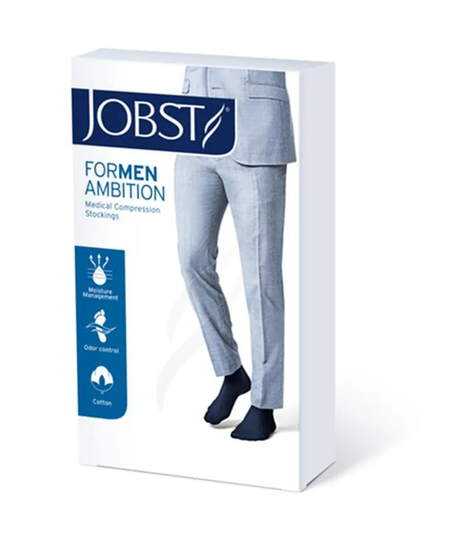 PR/1 JOBST AMBITION MEN, KNEE HIGH, 20-30MMHG, 3 LONG, KHAKI, CLOSED TOE