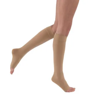 PR/1  JOBST MEDICAL LEG WEAR, UNISEX, KNEE HIGH, 30-40MMHG, SM, BEIGE, OPEN TOE