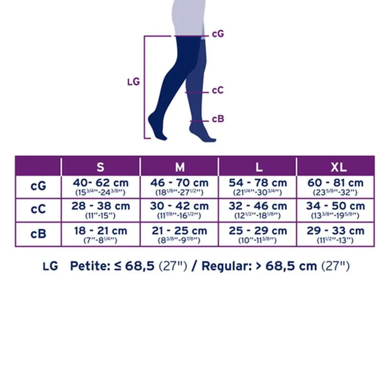 PR/1  JOBST MEDICAL LEG WEAR, UNISEX, THIGH HIGH, 20-30MMHG, LG, BEIGE, CLOSED TOE