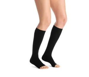 PR/1 JOBST OPAQUE WOMEN, KNEE HIGH, 15-20MMHG, SM, CLASSIC BLACK, CLOSED TOE