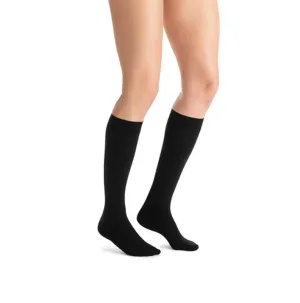 PR/1 JOBST OPAQUE WOMEN, KNEE HIGH PETITE, 15-20MMHG, SM,CLASSIC BLACK, CLOSED TOE