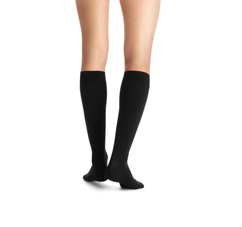 PR/1 JOBST OPAQUE WOMEN, KNEE HIGH PETITE, 30-40MMHG, XL, BLACK, CLOSED TOE