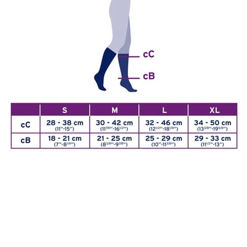PR/1 JOBST SOSOFT WOMEN, KNEE HIGH, 30-40MMHG, MD, RIBBED SAND, CLOSED TOE