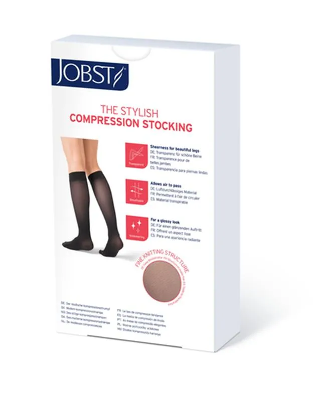 PR/1 JOBST ULTRASHEER WOMEN, KNEE HIGH, 20-30MMHG, LG, SUNTAN, CLOSED TOE