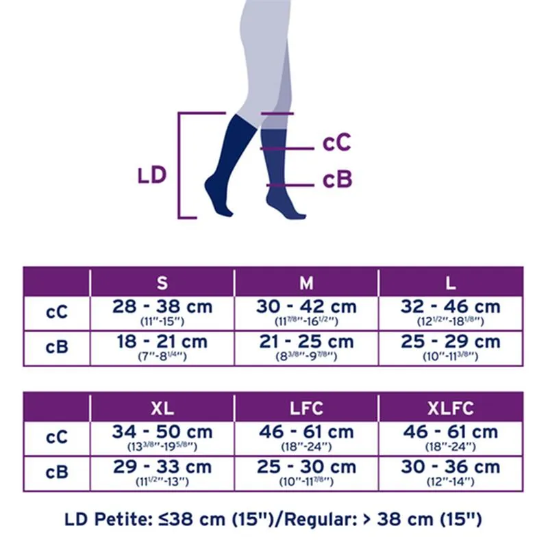 PR/1 JOBST ULTRASHEER WOMEN, KNEE HIGH, 20-30MMHG, LG, SUNTAN, CLOSED TOE