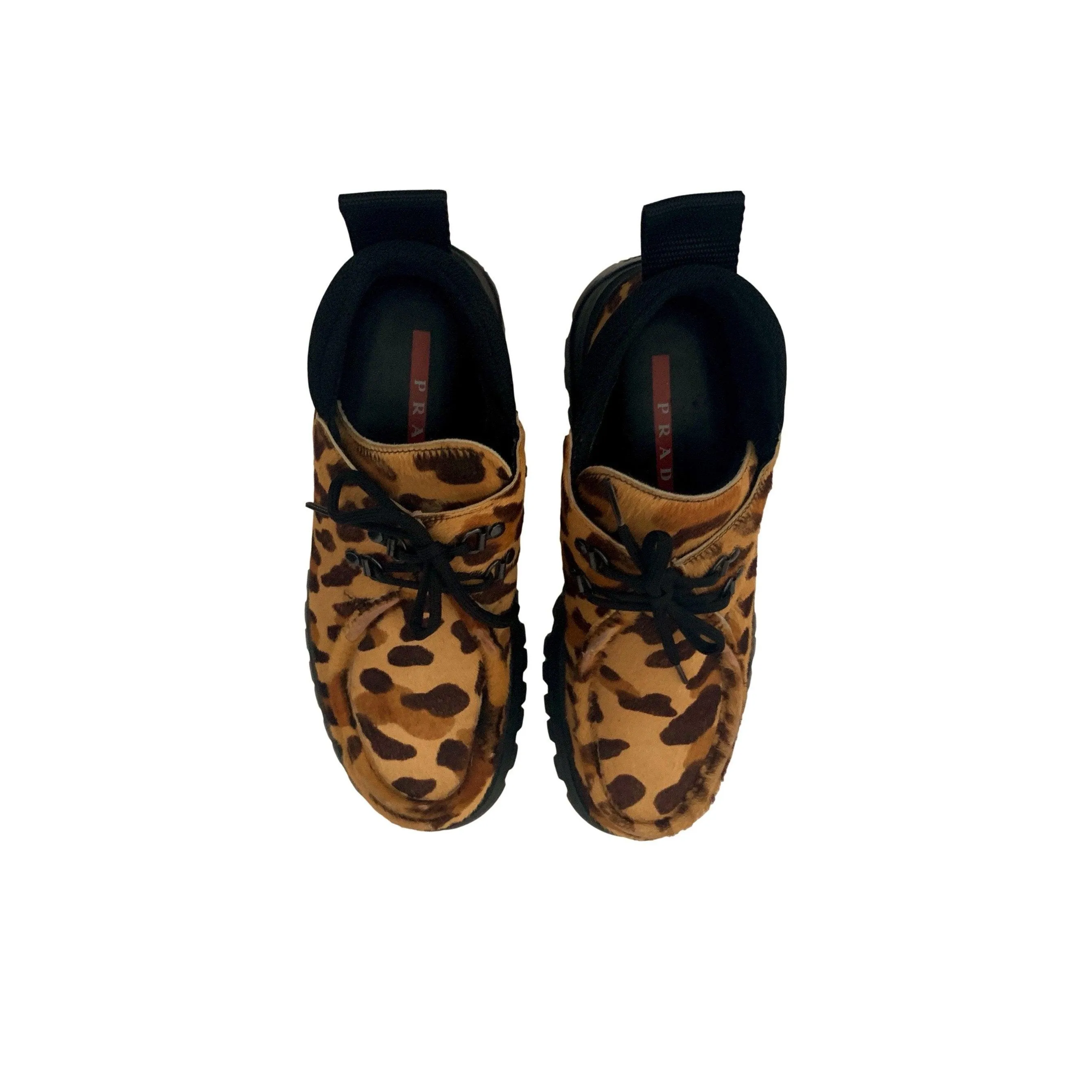 Prada Cheetah Platform Shoes