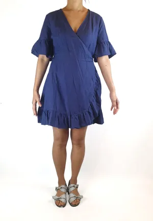Princess Highway blue wrap dress size 10