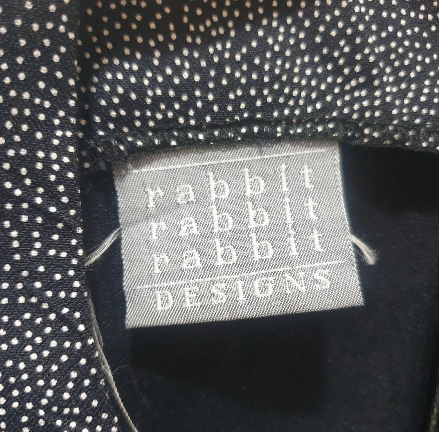 Rabbit Rabbit Rabbit unique print dress size small