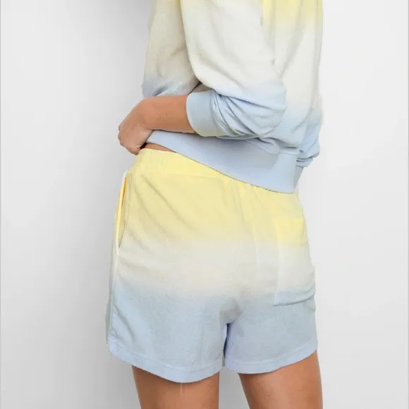 Rails Jane Sky Blue Dip Dye Shorts Size M