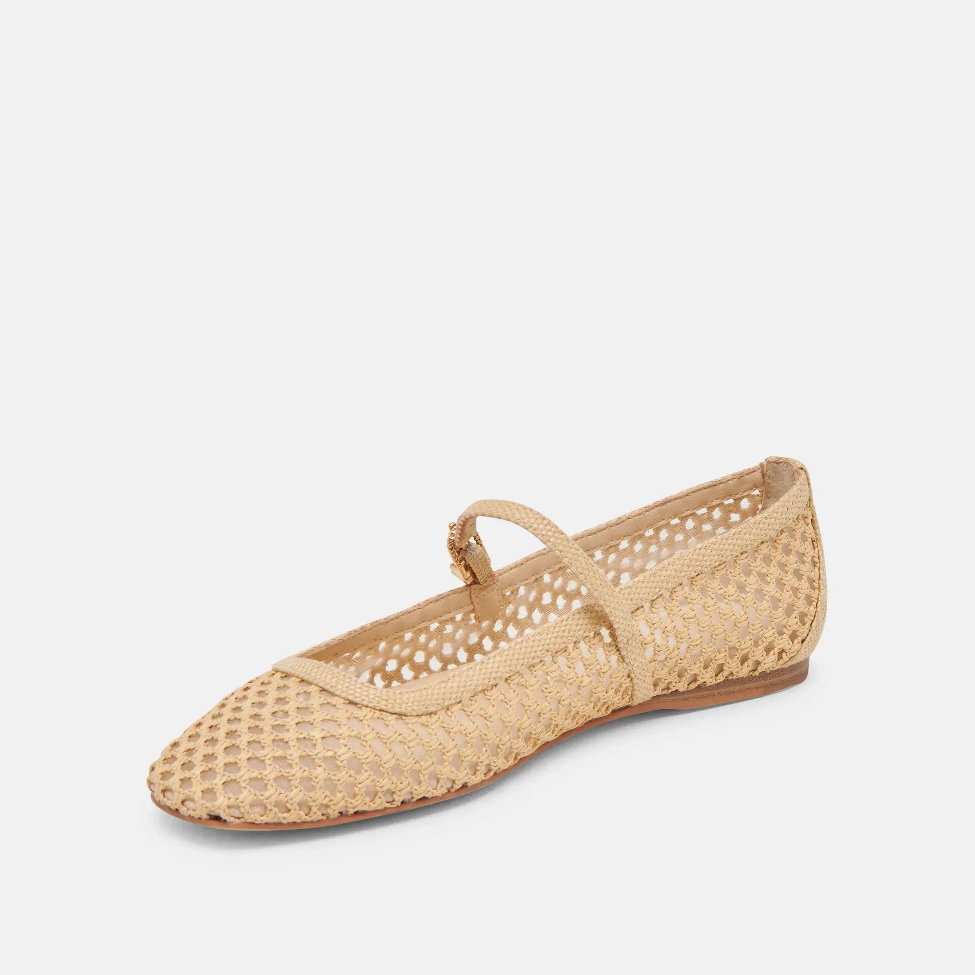 Reyes Ballet Flats in Light Natural