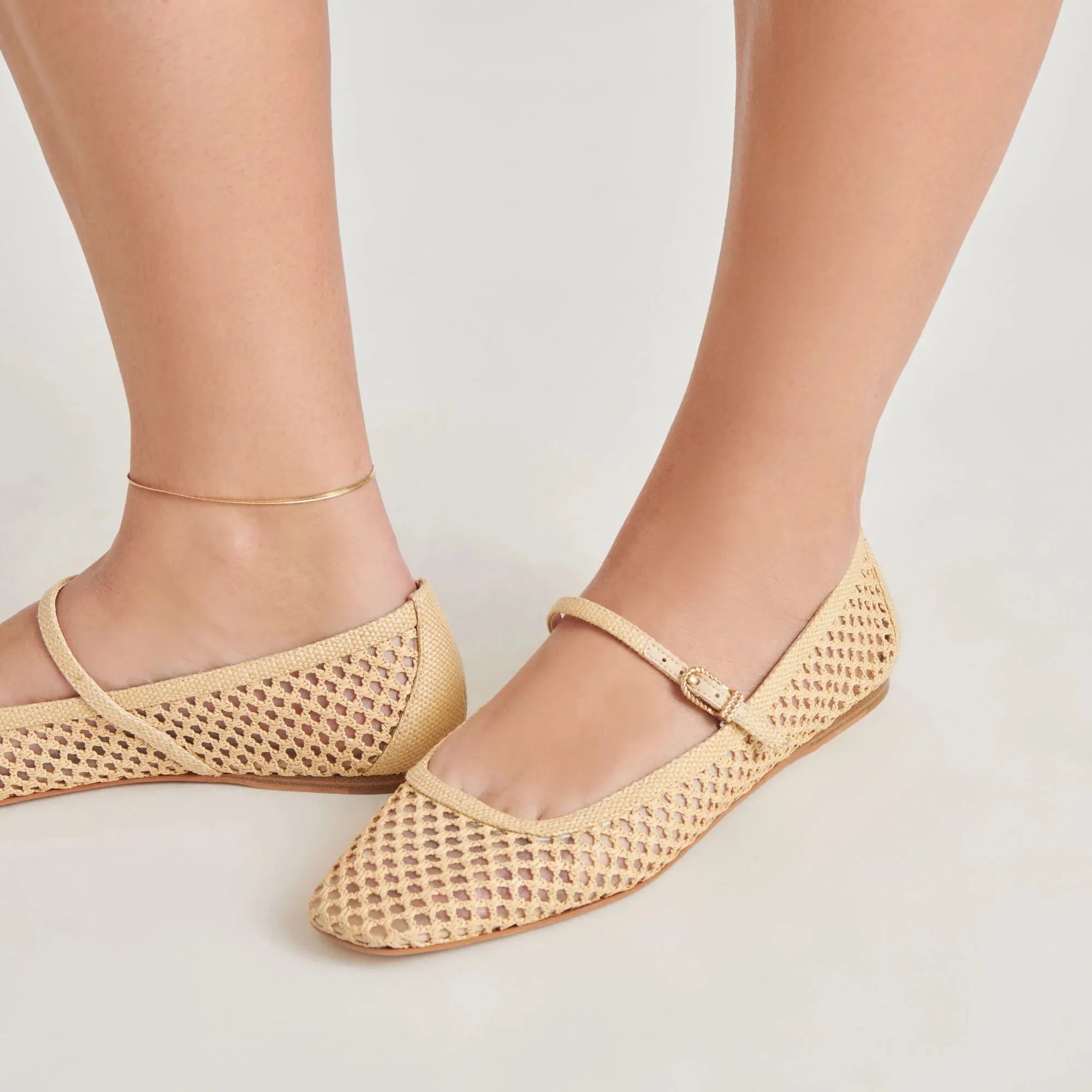 Reyes Ballet Flats in Light Natural